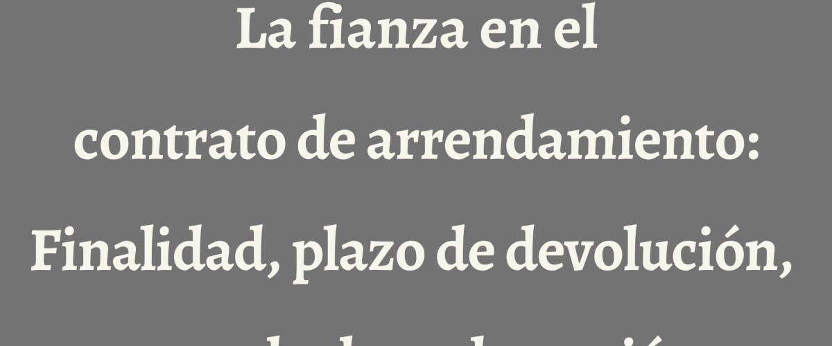 la fianza