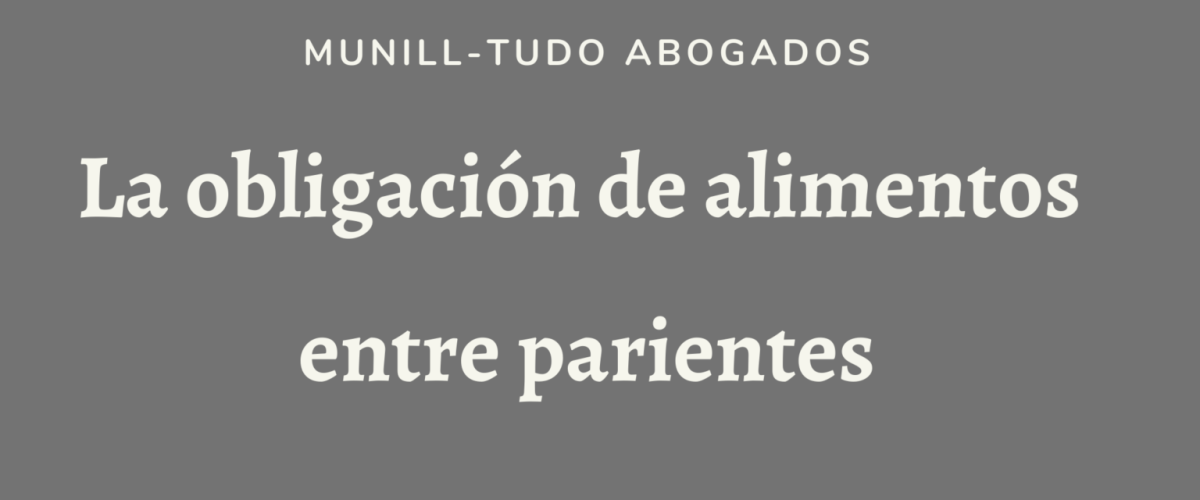 obligación de alimentos